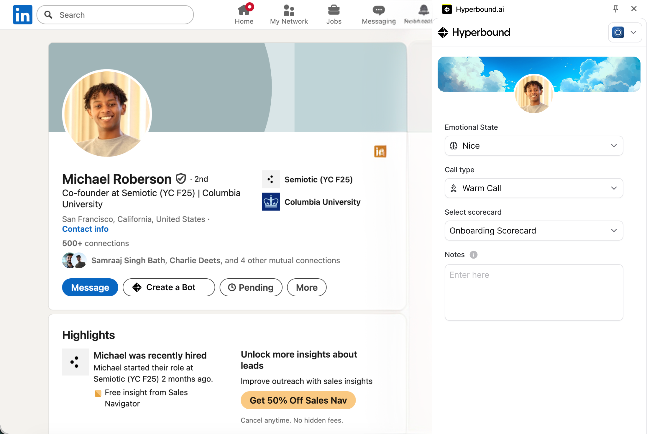 LinkedIn bot builder illustration